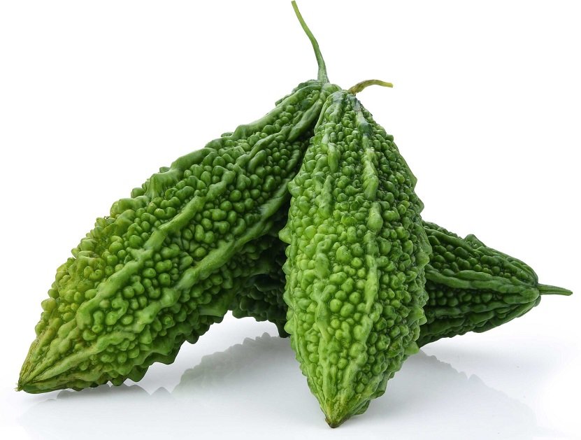 Green bitter gourd vegetable seeds for planting and growing fresh, healthy green bitter melon in home gardens and farms.