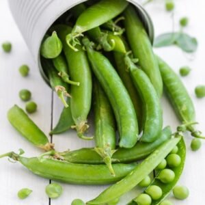 Green peas vegetable seeds for planting and growing fresh, healthy pea plants in home gardens and farms.